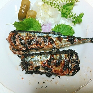 秋刀魚のこんがり塩焼き